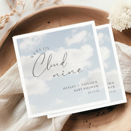 クラウド9ベビーシャワー中 スタンダードカクテルナプキン