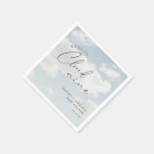 クラウド9ベビーシャワー中 スタンダードカクテルナプキン (角)