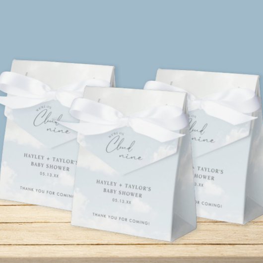 クラウド9ベビーシャワー中 フェイバーボックス