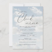 クラウド9ベビーシャワー中 招待状 (正面)