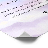 クラウド9上で彼らはブライダルシャワーゲームサイン ポスター (角)