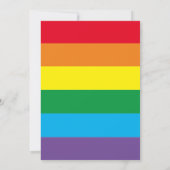 クラウド9上！レインボー誕生日 招待状 (裏面)