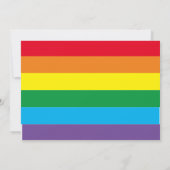 クラウド9上！レインボー誕生日 招待状 (裏面)