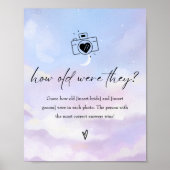 クラウド9彼らは何歳だったブライダルシャワーゲームサイン ポスター (正面)