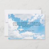 クラウド9結婚のサンキューカード サンキューカード (裏面)