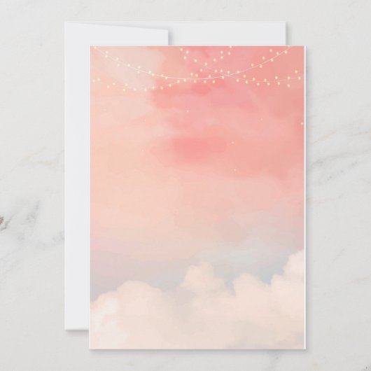 クラウド9誕生日招待状9番目の誕生日招待状 招待状 (裏面)