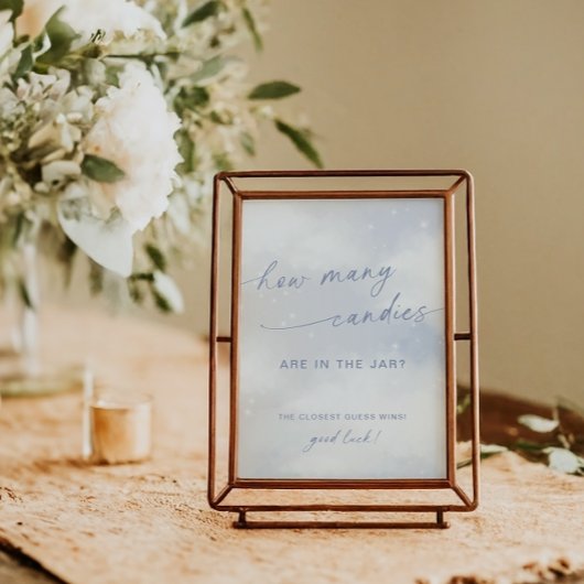 クラウド9赤ちゃんシャワーいくつキャンディゲーム ポスター