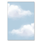 クラウド9青男の赤ちゃんシャワーテーブル番号カード テーブルナンバー (裏面)