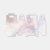 クラウド9 ウォーターカラー ブライダルシャワー フェイバーボックス (折り畳みなし)