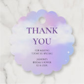 クラウド9 パステル グラデーション ブライダルシャワーありがとう フェイバータグ (裏面)