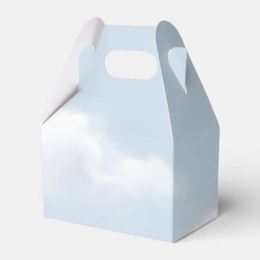 クラウド9 ブルー ブライダルシャワー フェイバーボックス (裏面サイド)
