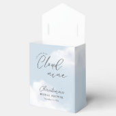 クラウド9 ブルー ブライダルシャワー フェイバーボックス (オープン)