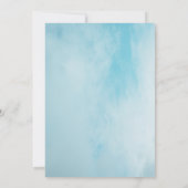 クラウド9 ベイビーシャワーテーマ ミニマリスト モダン 招待状 (裏面)