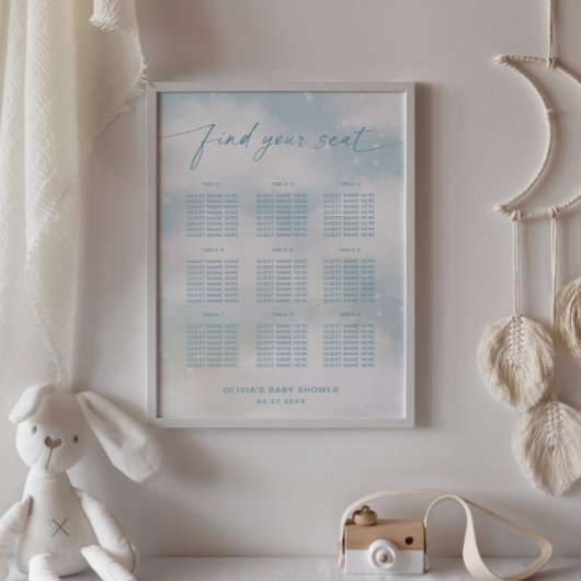 クラウド9 ヴィブラントブルー 席次表 ポスター