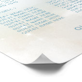 クラウド9 ヴィブラントブルー 席次表 ポスター (角)