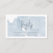 クラウド9 青空 ブライダルシャワー ギフト レジストリー エンクロージャーカード (正面)