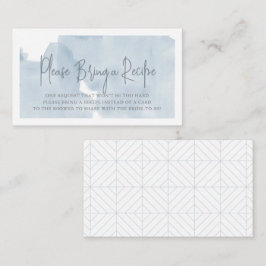 クラウド9 青空 ブライダルシャワー レシピリクエスト エンクロージャーカード