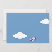 クラウド9 -飛行機をテーマにしたパーティの招待状 招待状 (裏面)