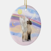 クラウド - シャム猫の天使 セラミックオーナメント (右)