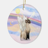 クラウド - シャム猫の天使 セラミックオーナメント (左)