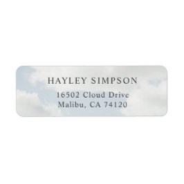 クラウド テーマ クラウド ナイン パーティー 返信住所 ラベル