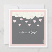 クラウド&ハートズガール招待状 招待状 (正面)