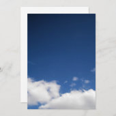 クラウド&ブルースカイ招待状 招待状 (正面/裏面)
