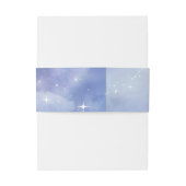 クラウド ワイン ブライダル シャワー 天体 星空 招待状ベリーバンド (裏面例)