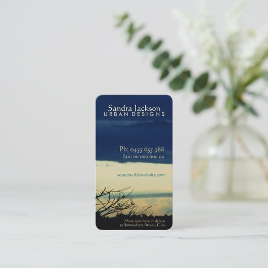 クラウド'scapesムード名刺 名刺 (スタンド正面)