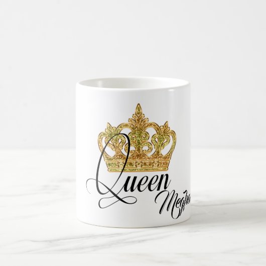 クラウパーソナライズされたンクイーン コーヒーマグカップ (中央)