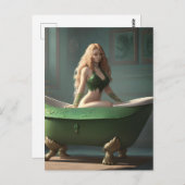 クラウフット浴女はがき ポストカード (正面/裏面)