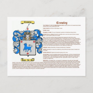 クラウリー(意味) ポストカード