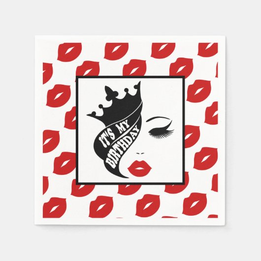 クラウンお祝いコレクション スタンダードカクテルナプキン (正面)