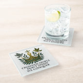 クラウンされた人々はストレスコースター ガラスコースター (アングル)