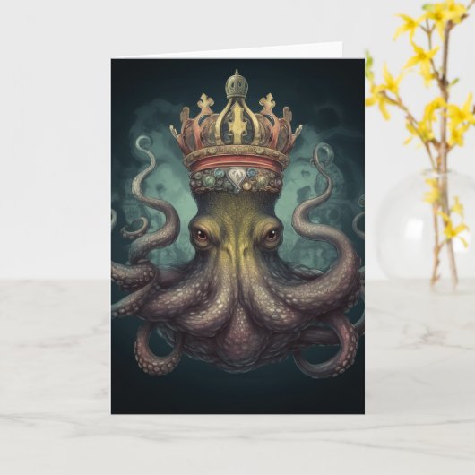 クラウンすべての行事のタコ カード (黄色い花)