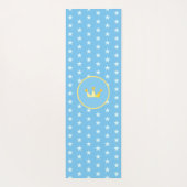 クラウンとスターのパターン ヨガマット (裏面)