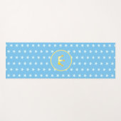 クラウンとスターのパターン ヨガマット (正面(横))