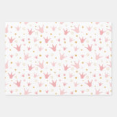 クラウンとハート ラッピングペーパーシート (正面3)