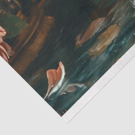 クラウンとピンクの花模様の切り離しブロンズ 薄葉紙 (詳細)