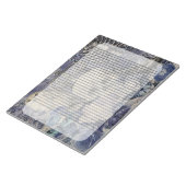 クラウンとフクロウのハロウィーンスカル ノートパッド (アングル)