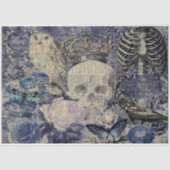 クラウンとフクロウのハロウィーンスカル 薄葉紙 (正面)