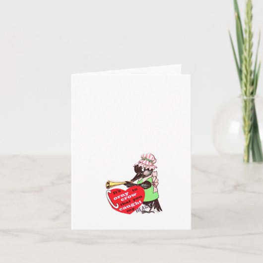 クラウンのバレンタイン用のヴィンテージC カード (正面)