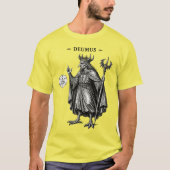 クラウンの下の歪んだ顔、デュムス Tシャツ (正面)