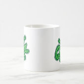 クラウンの女王様 タイポグラフィーデザイン コーヒーマグカップ (中央)