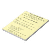 クラウンまたはブリッジの術後指示書 ノートパッド (回転)