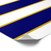 クラウンアンドゴールデンいかりオンブルー&ホワイト ポスター (角)