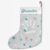 クラウンアンドブルースノーフレーク初めてのクリスマスストッキング スモールクリスマスストッキング (裏面)