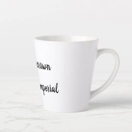 クラウンインペリアルヴィンテージ植物花 カフェラテマグ (右)