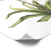 クラウンインペリアル(Fritillaria imperialis)by Redoute ポスター (角)