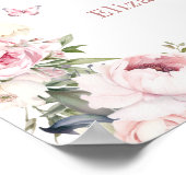 クラウンエレガントプリンセスガール1stバースデーウェルカム ポスター (角)